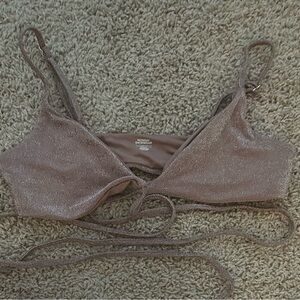 Monday Swimwear St. Martin Top Mauve Shimmer